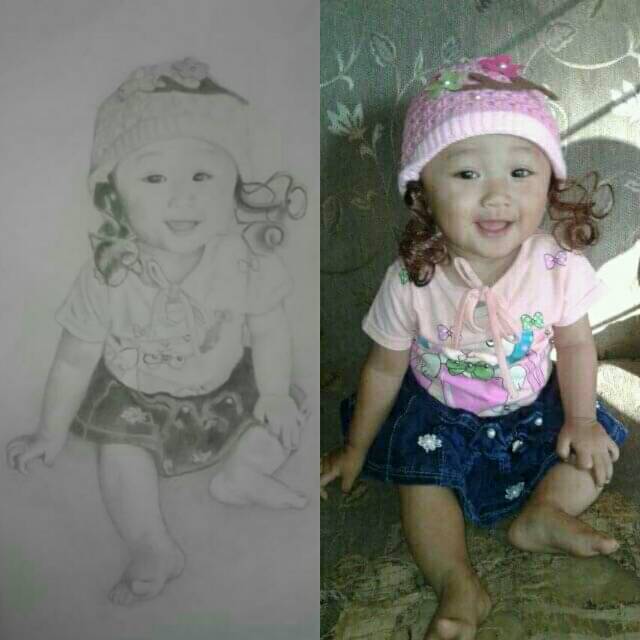 Line Art atau lukis wajah