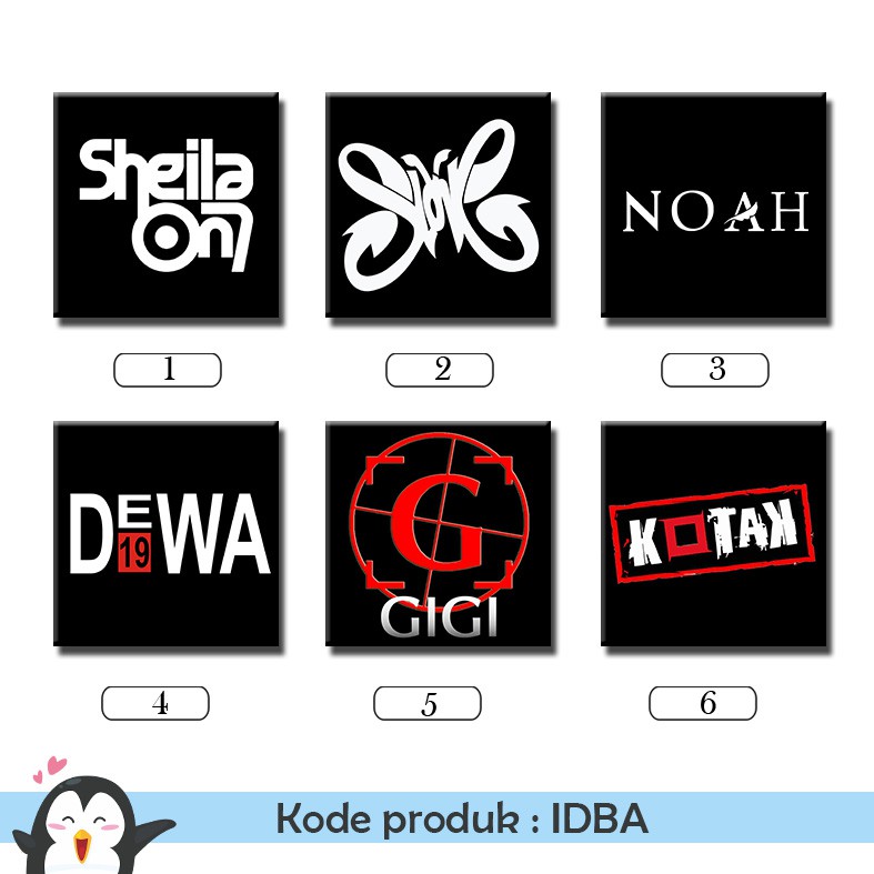 [DEKORASI] anak band indonesia slank SOS kayu dinding poster