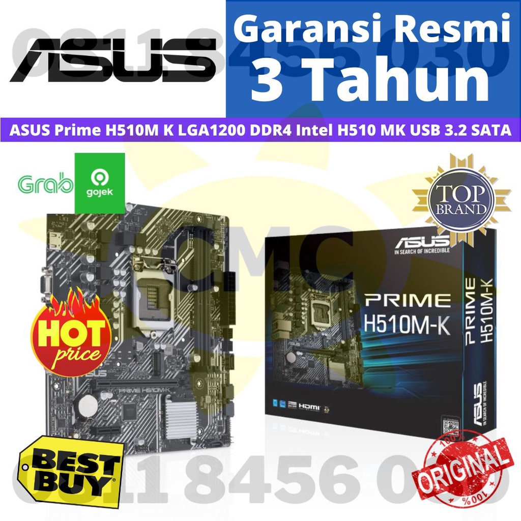 Motherboard ASUS PRIME H510M-K LGA1200 H510 DDR4 USB3.2 SATA3