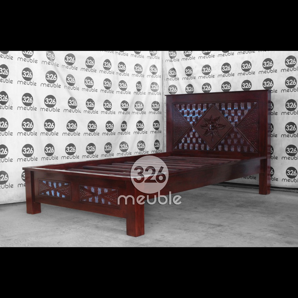 Tempat Tidur Minimalis Ukiran, Dipan Minimalis No 3, Tempat Tidur Jati