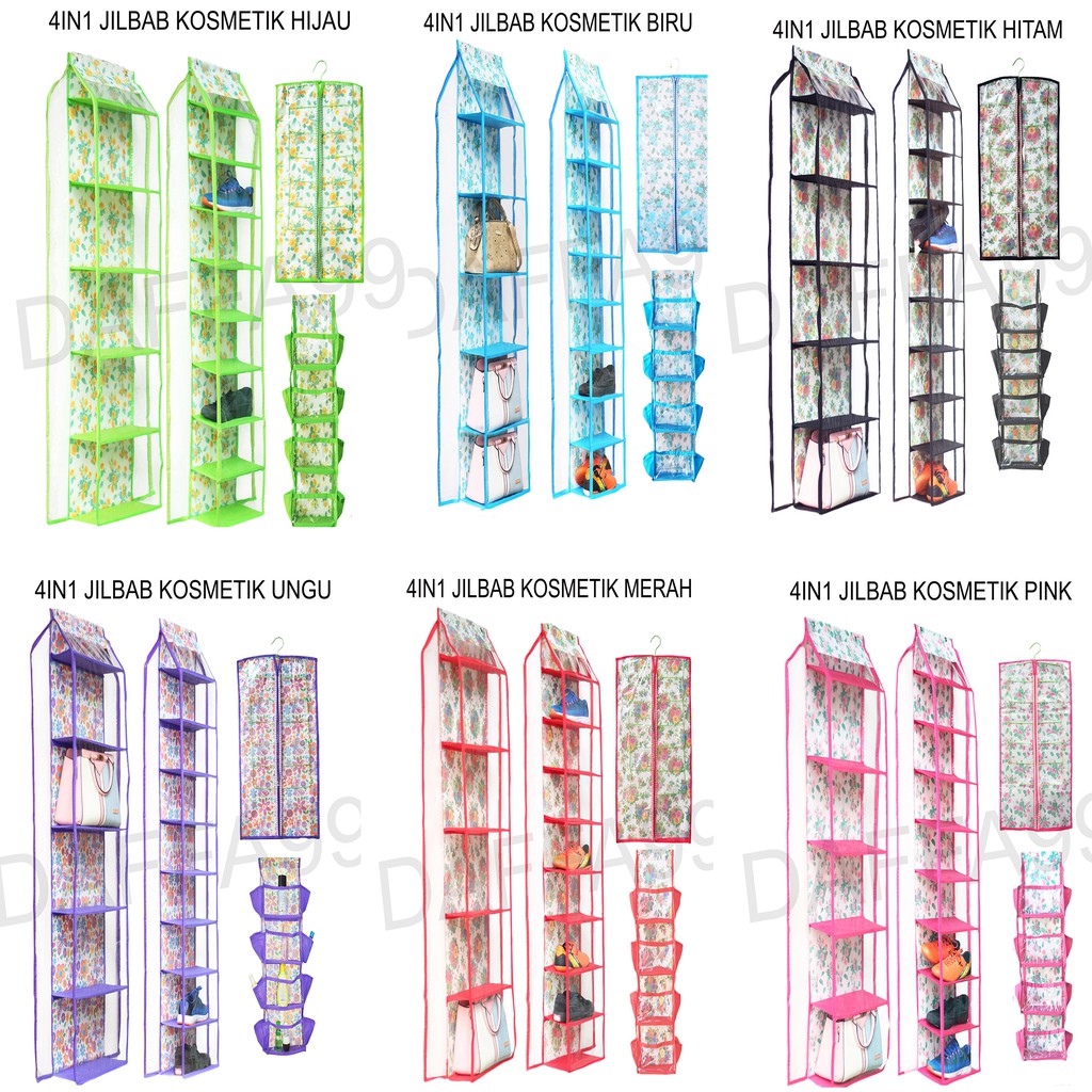 rak tas gantung | rak sepatu gantung | rak jilbab | rak serbaguna alas triplek