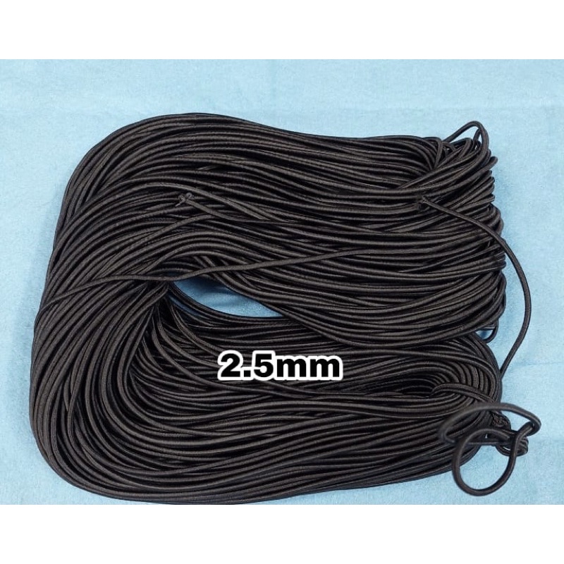 Karet Rope Hitam 2.5 mm @100 meter