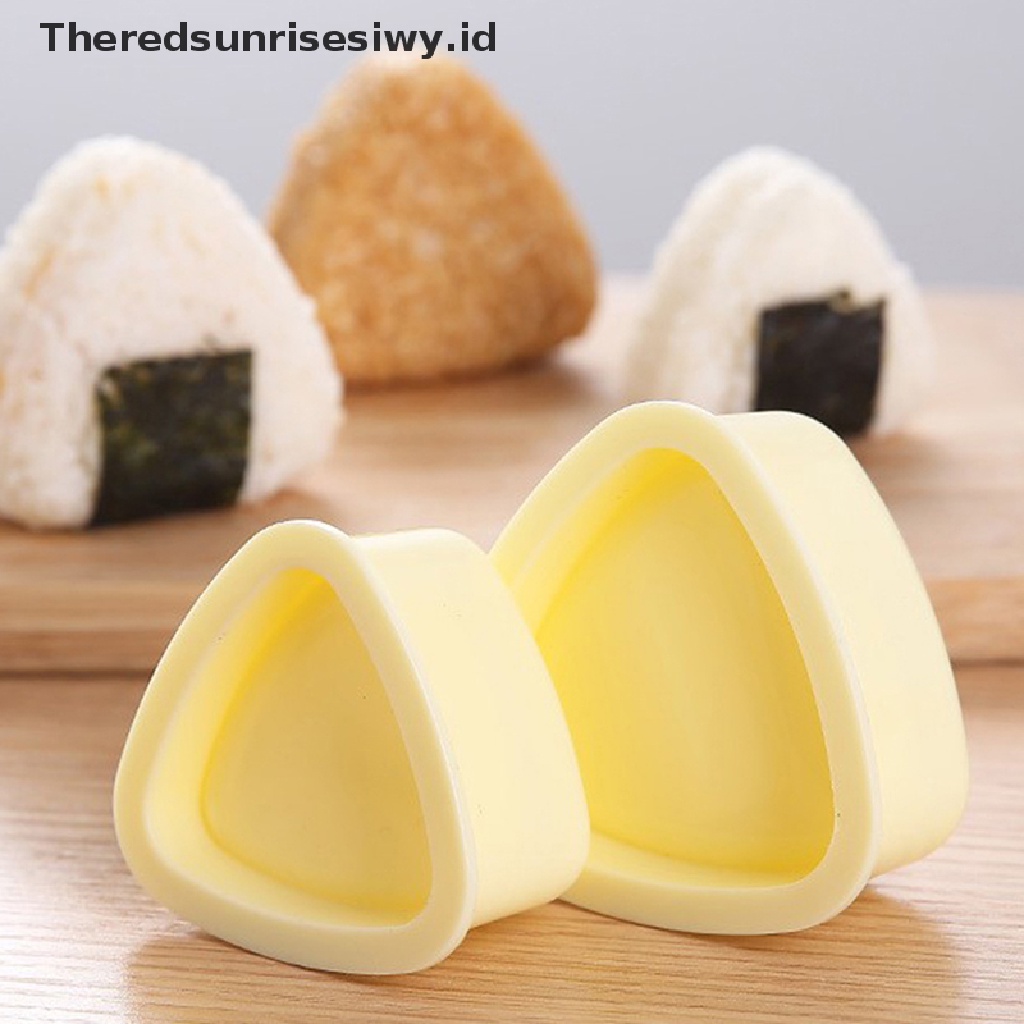 # Alat Rumah Tangga # 3pcs / Set Cetakan Sushi / Onigiri / Nasi Bentuk Segitiga DIY