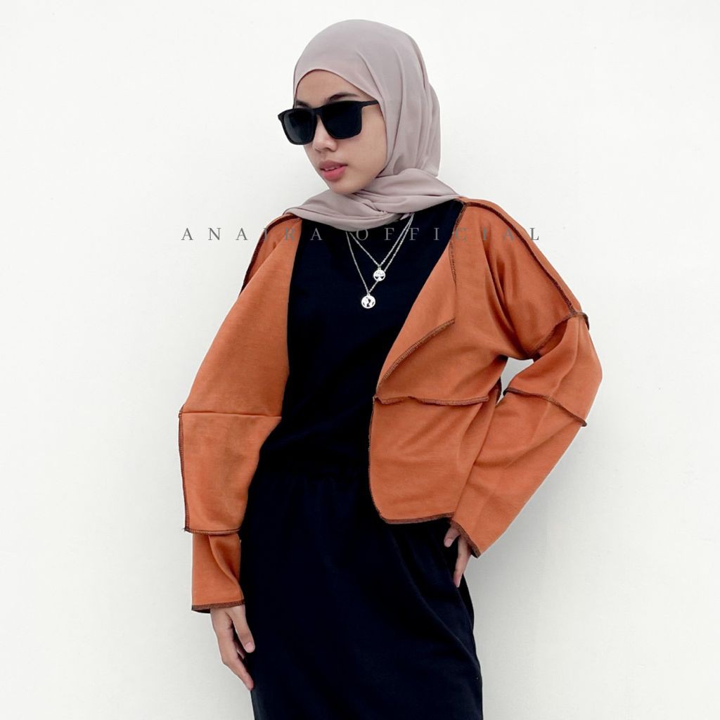 ZENY KNITT OUTER CROP WANITA KROP OUTER KOREA WANITA MURAH