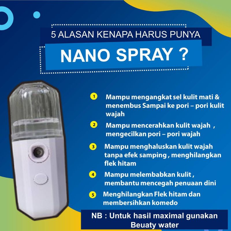 Mini Nano Spray / Mini Facial Humidifer Nano / Spray Wajah