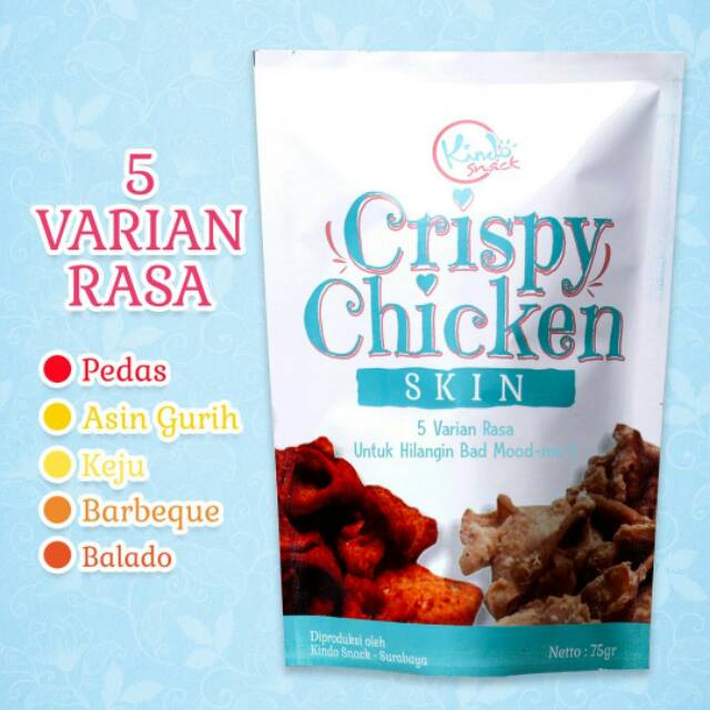 

Kulit ayam crispy - makanan / snack / cemilan / pedas
