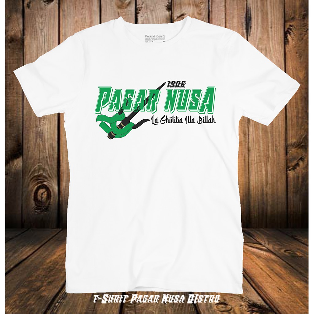 Kaos Pagar Nusa Simpel Distro-Putih