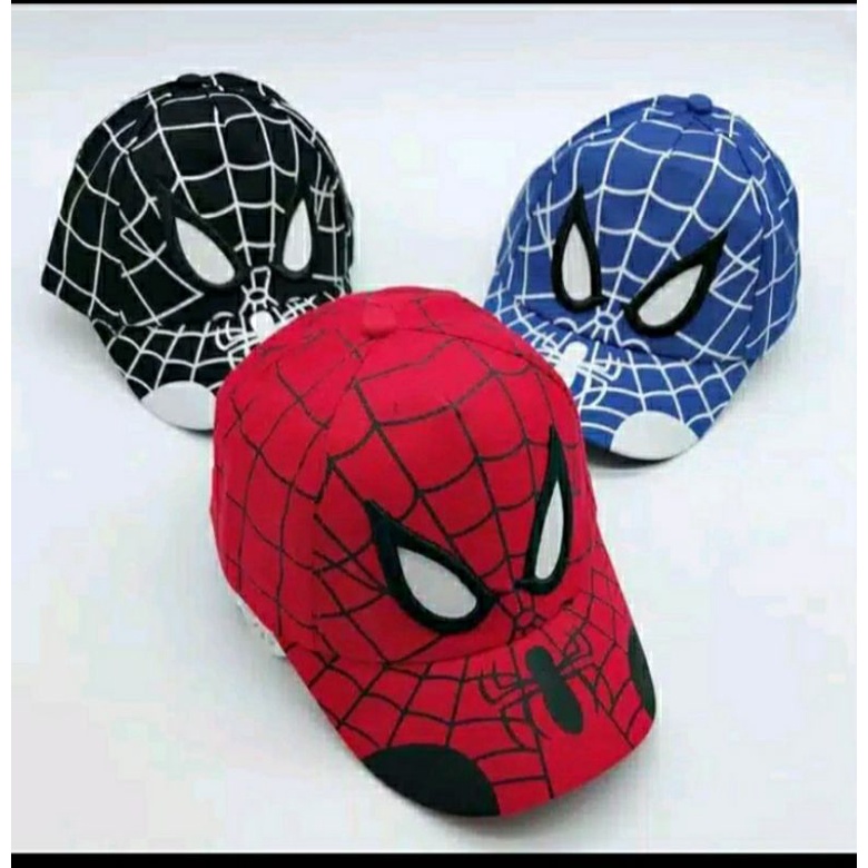 (BISA COD) TOPI ANAK KARAKTER SPIDERMAN TERMURAH