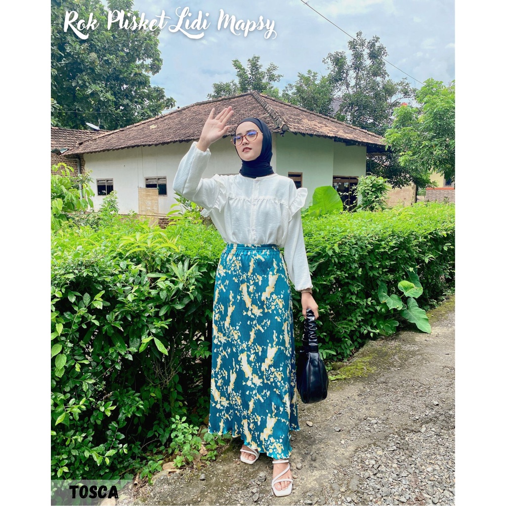 Rok Plisket Mayung Rok Plisket Motif