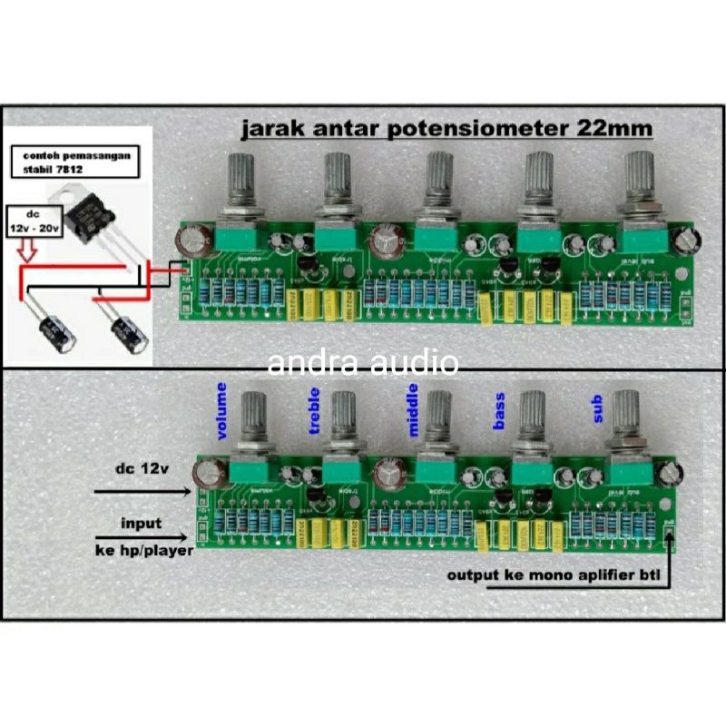 tone control mono + subwoofer