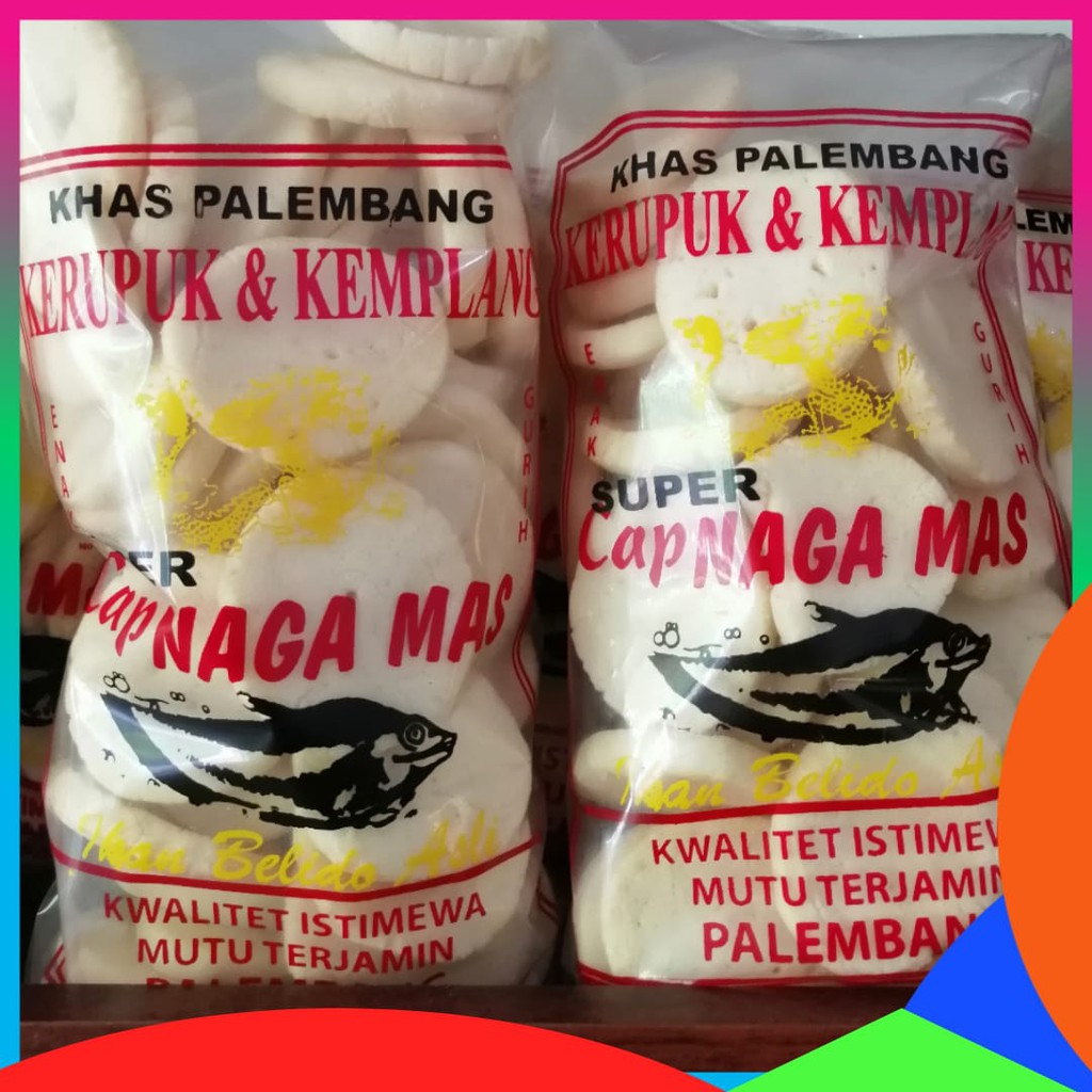 

Kemplang Kerupuk Kancing Super 250 Gram Naga Mas Asli Palembang