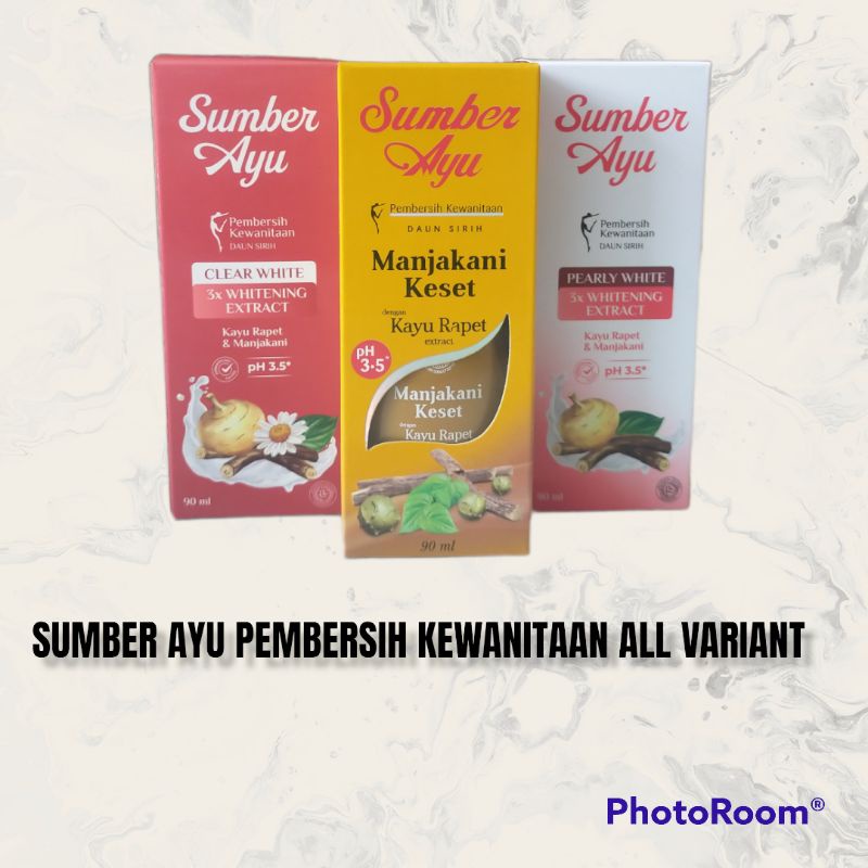 ✨SHASYA✨SUMBER AYU PEMBERSIH KEWANITAAN DAUN SIRIH [ MANJAKANI KESET [ PEARLY WHITE [ CLEAR WHITE [ EXTRA KAYU RAPET DAN MANJAKANI UK 90 ML BEST SELLER PRODUCT