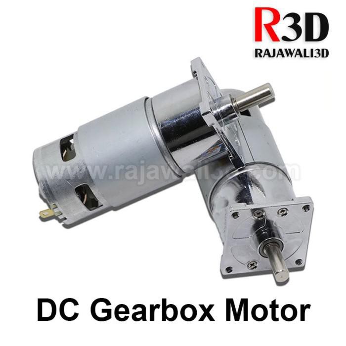 DC Motor Geared 775 Gearbox 12V 50RPM High Power Torque Motor