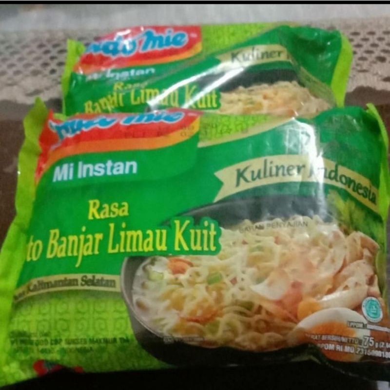 

Indomie Mi Instan Rasa Soto Banjar Limau Kulit Khas Kalimantan Selatan 75 Gram