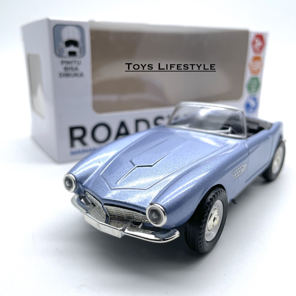 Mainan Mobil Diecast Classic &amp; Sport Spryz Roadster Skala 1:32 (Lampu Menyala)