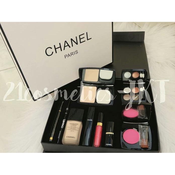 Promo Paket 1 Set Box Make Up Chanel Ori