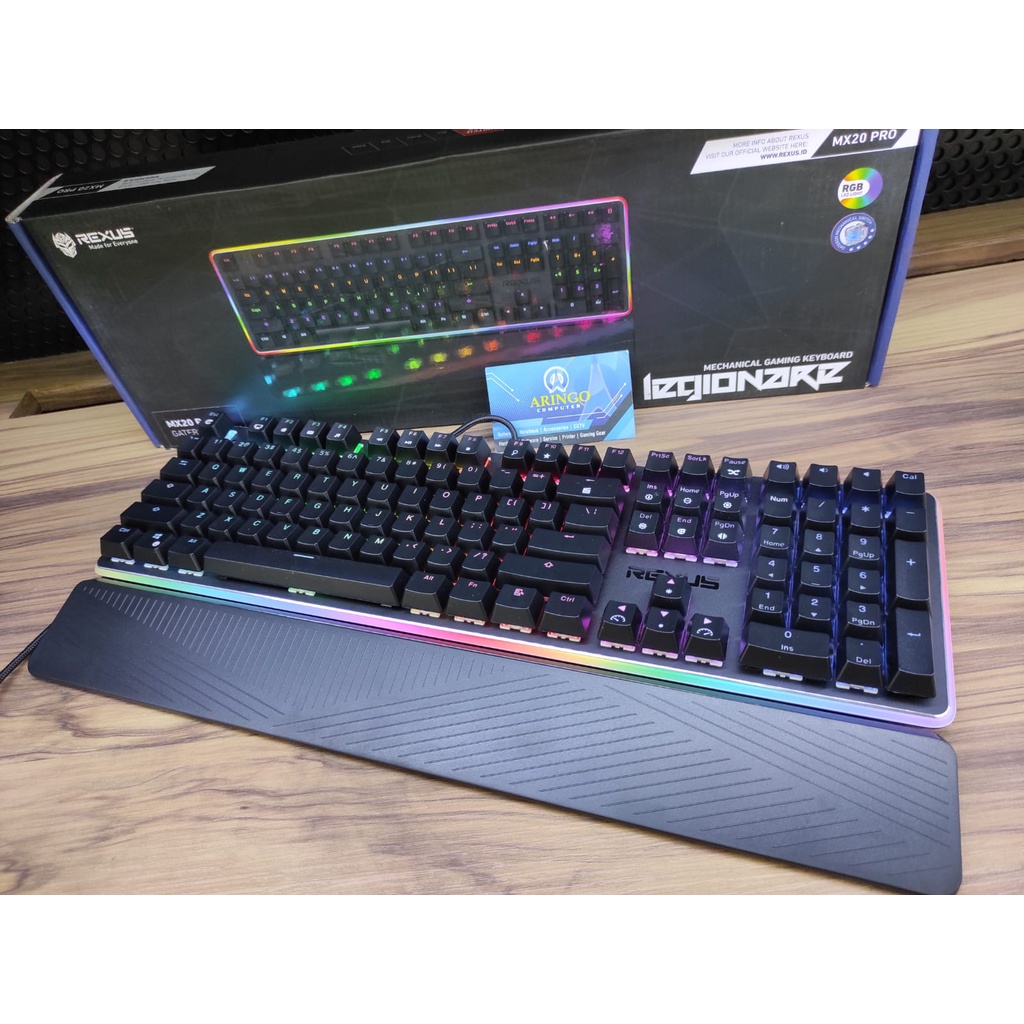 Keyboard Rexus GAMING MECHANICAL RGB MX20 PRO BROWN SWITCH