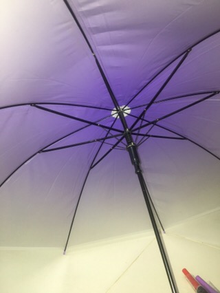 Payung Tongkat Stripe Gg J Warna Pastel