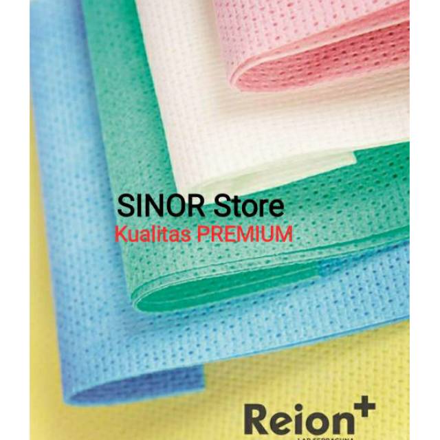 LAP REION Tissue Kain Lap Serbaguna Debu Kotoran Minyak dan Oli 1 Pak isi 3 Warna Spesial Fabric
