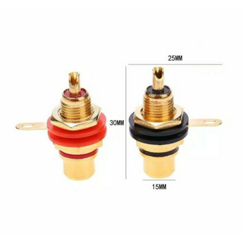 SOKET RCA GOLD / TERMINAL RCA 1 PIN / TEMPAT RCA BERSINGAH