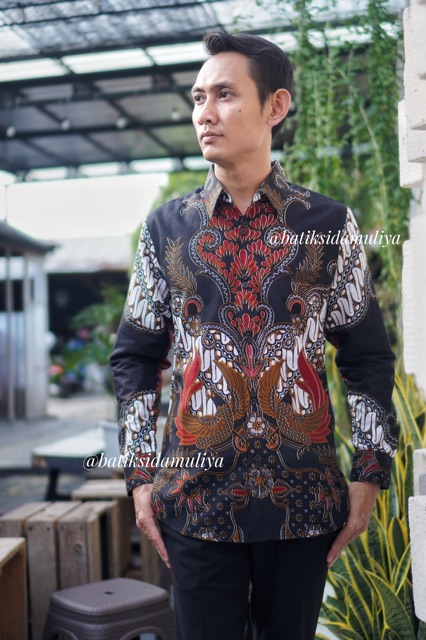 Sidamuliya Batik Kemeja Pria Slimfit Premium Paradina Lengan Panjang