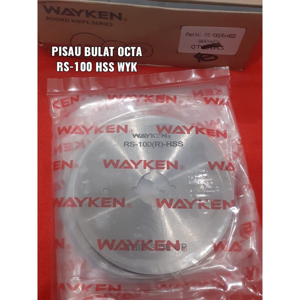 Mata Pisau Mesin Potong Kain OCTA RS-100/RS100 HSS Wayken Octagonal