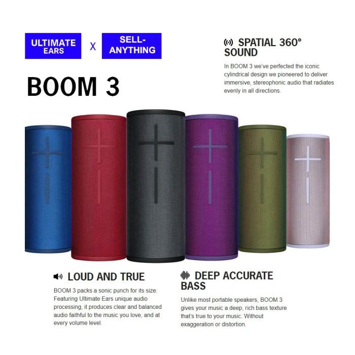 Speak | Ultimate Ears Ue Boom 3 Bluetooth Portable Speaker Original