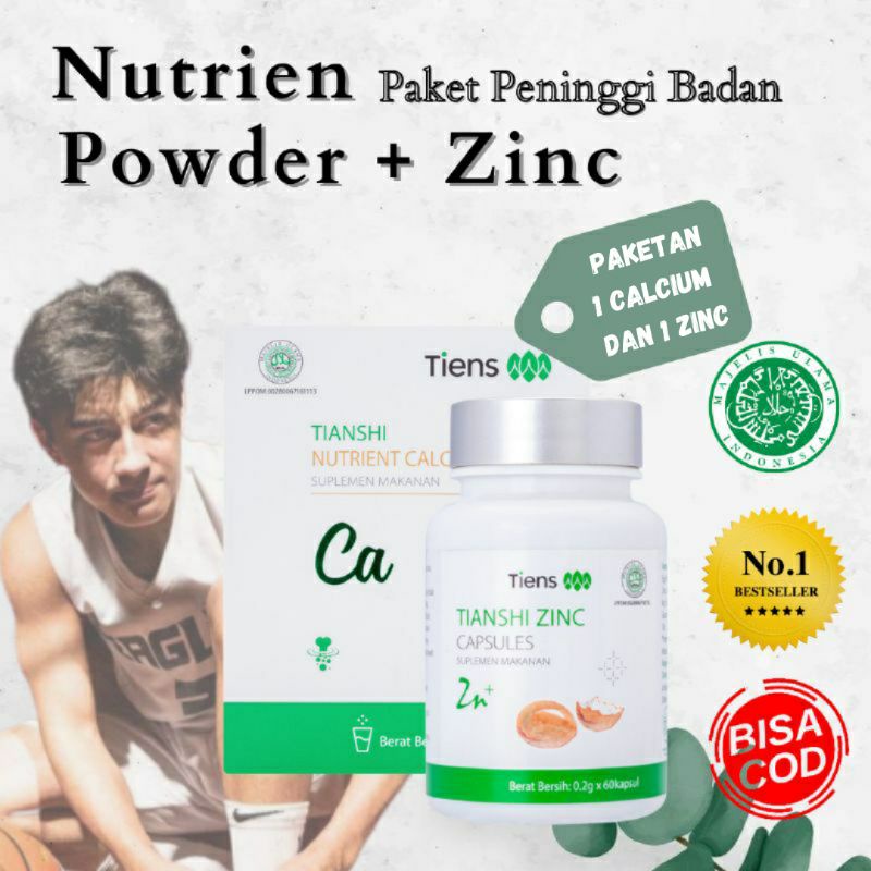 

Peninggi Badan Tiens Susu Penambah Tinggi Kalsium NHCP & ZINC Capsule Tiens Original Aman