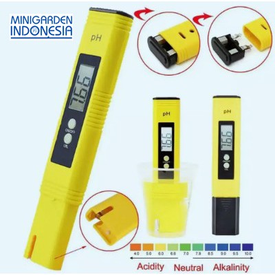 Alat ukur PH meter digital AU001 KUNING untuk hidroponik laboratorium praktikum PERIKANAN aquascape