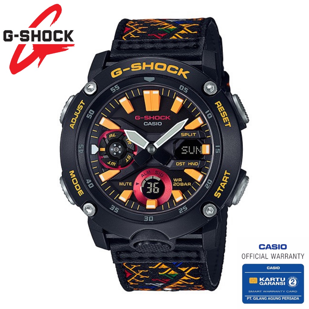 Jam Tangan Pria Casio G-Shock Original GA-2000BT-1ADR Kingdom Of Bhutan