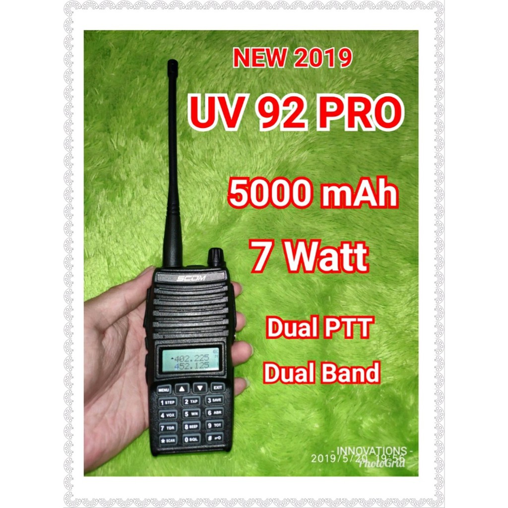 Ht baofeng scom UV92 PRO 7 watt battery 5000 mah walkie tal lop1
