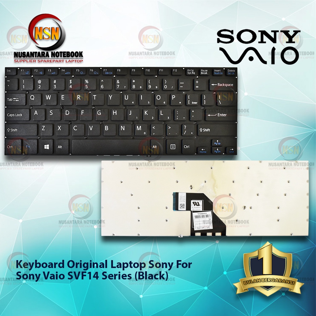 Keyboard Laptop Original Sony Vaio SVF14 Series Black