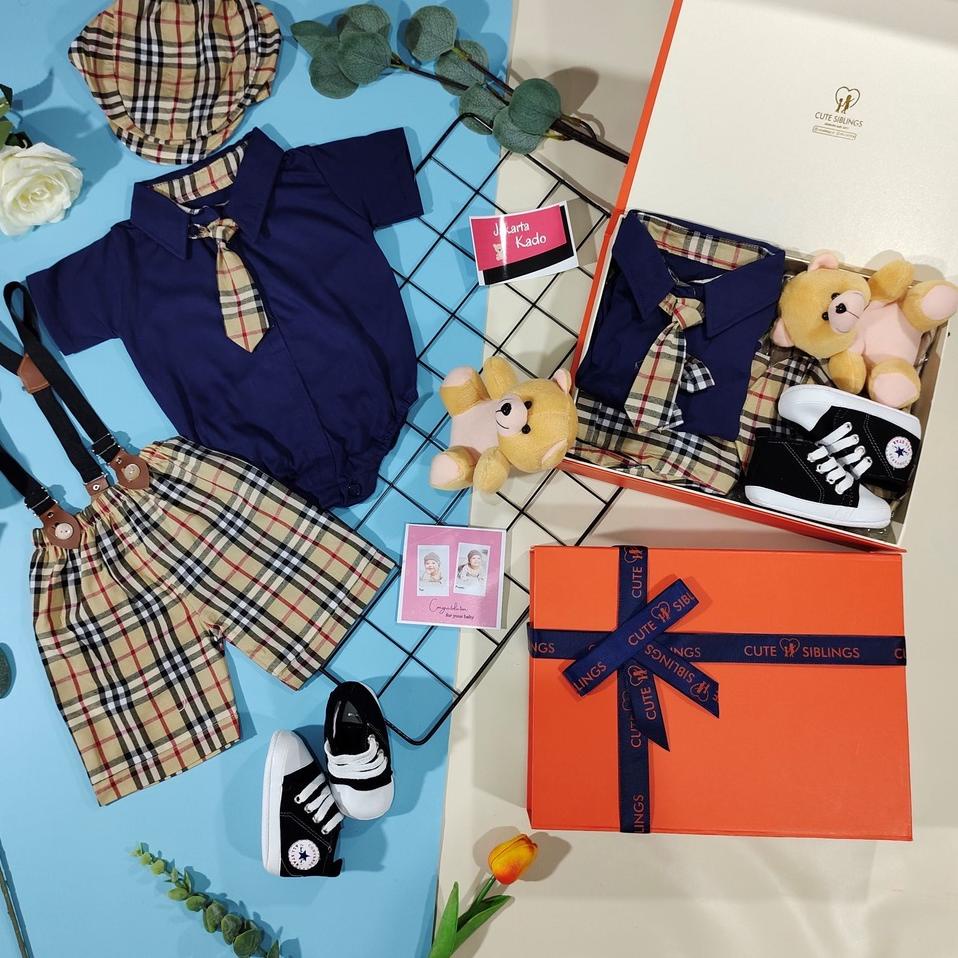 NEW ARRIVAL X9324 Paket hampers baby boy (0-12 bulan) / hadiah kado bayi lahiran laki-laki/ cowok fa