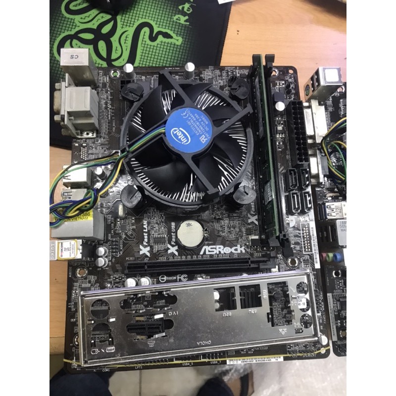 Mobo H81 Core i5 4590 Fan Ram 4GB Hdd 500GB Windows7/10