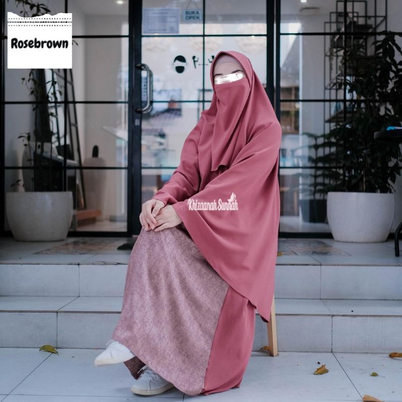 Raya Set By Khizaanah Sunnah / Gamis Busui / Gamis Dewasa / Gamis Set Khimar dan Cadar / Gamis Set S