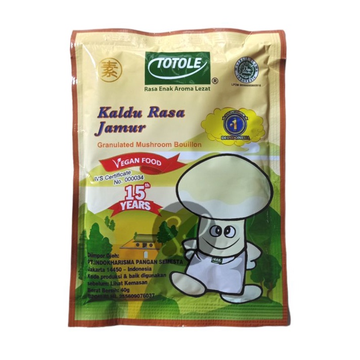 Totole Kaldu Rasa Jamur 40gr Kaldu Penyedap Rasa Jamur Mushroom Powder