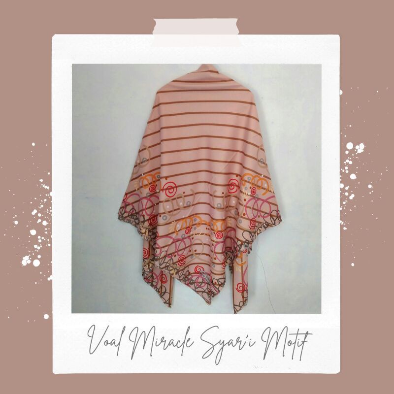 Umama Voal Miracle Syar'i Motif LC Size 130x130
