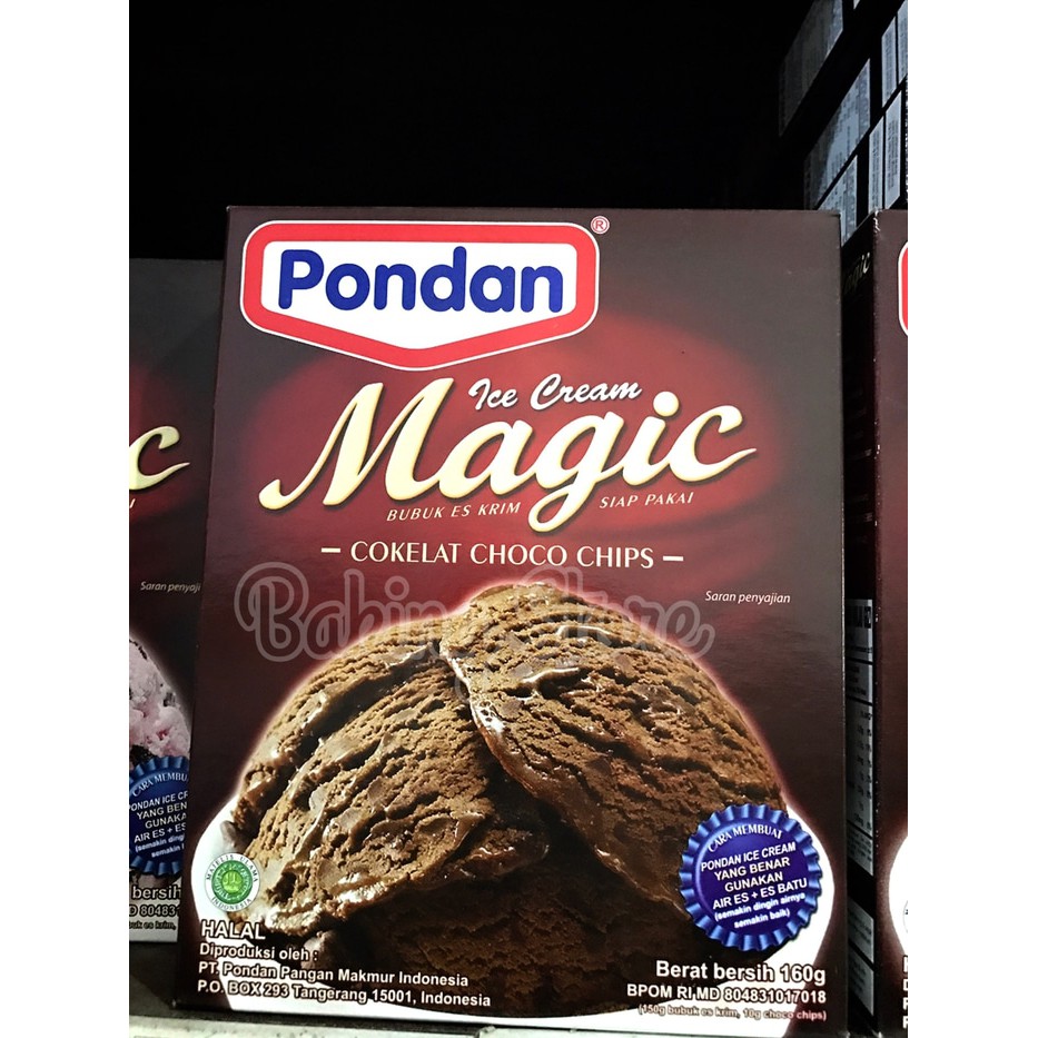 Bubuk Es Krim Instan Duren Pondan Ice Cream Magic Durian 160gr