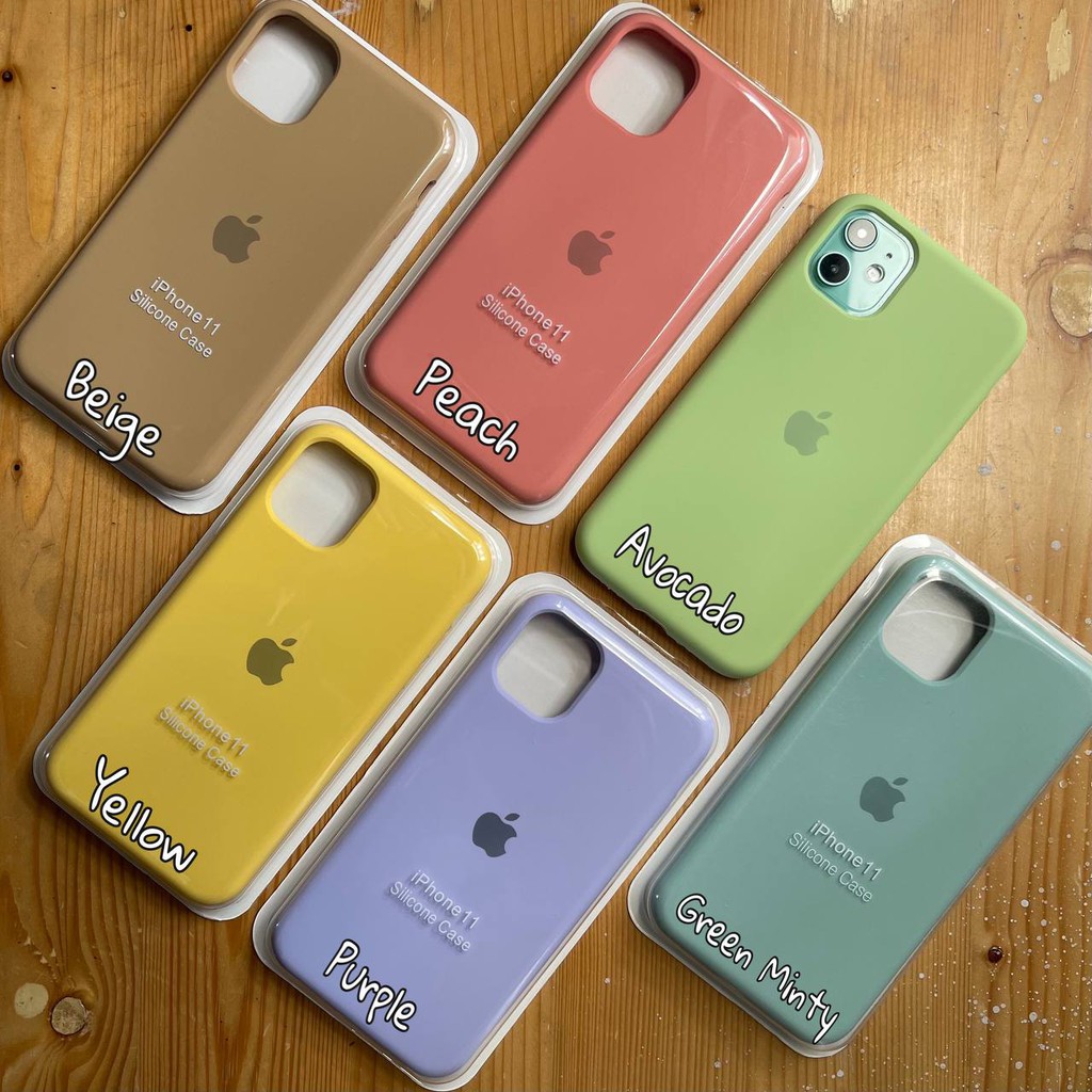 [Premium] Apple Silicone Full Cover Case iPhone 11 Pro Max / Case iPhone 7 Plus / Case iPhone X / XR-2