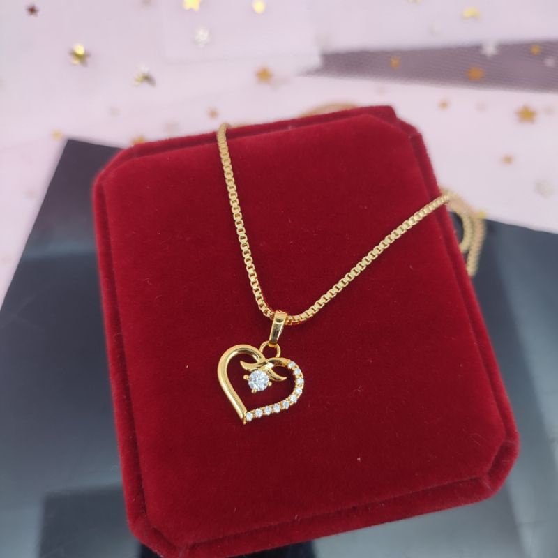 Kalung Xuping anti karat titanium wanita dewasa