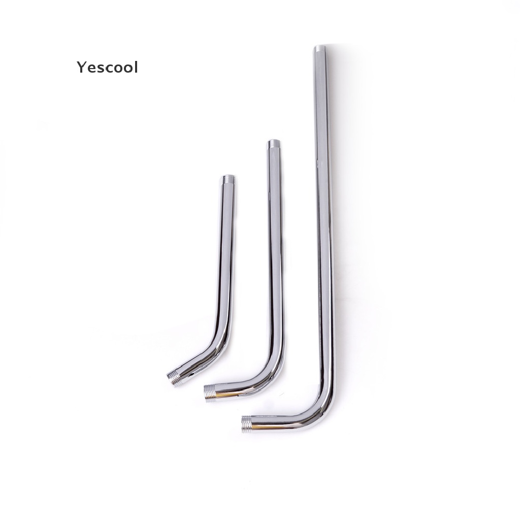 Yescool 30/40/60CM Bathroom Wall Shower Head Extension Pipe Stainless Steel Arm .