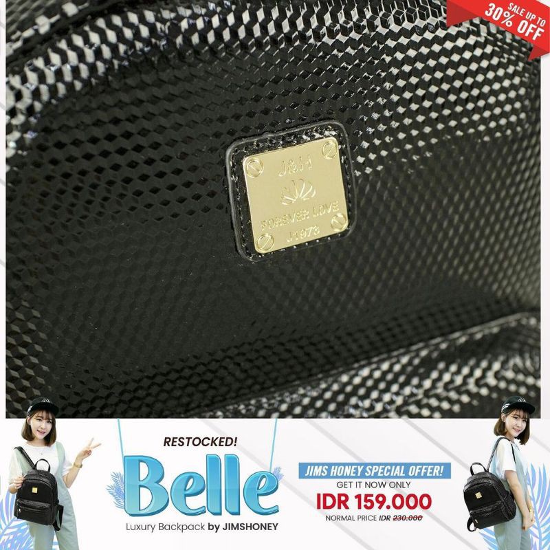 BELLE JIMSHONEY BACKPACK TAS PUNGGUNG IMPORT