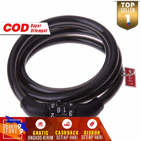 Gembok Sepeda Onthel Kombinasi Angka 4 Digit Kunci Kunci Pengaman Speda Ontel