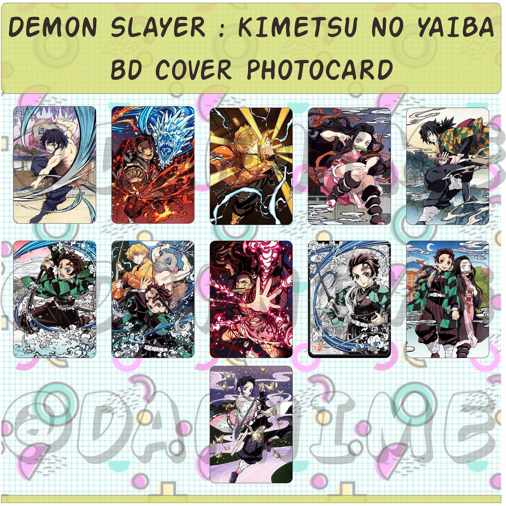 PHOTOCARD DEMON SLAYER KIMETSU NO YAIBA BD COVER EDITION