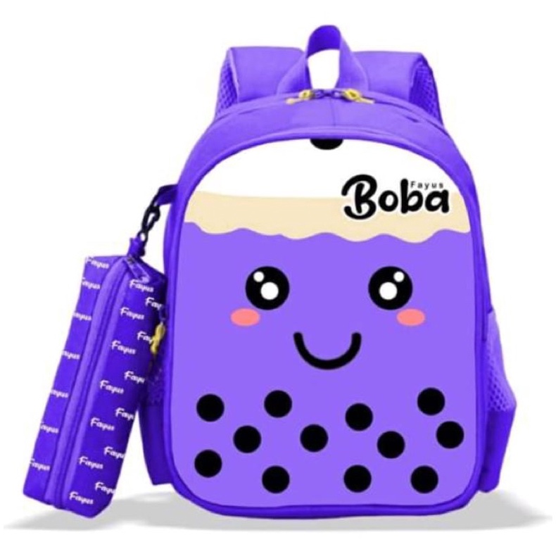 Mochillastore - Tas Boba Tas Sekolah anak Tk - SD Tas Ransel Boba 2 in 1 Tas Ransel Gendong Paud PG Tas Populer Backpack Anak Laki - laki Perempuan