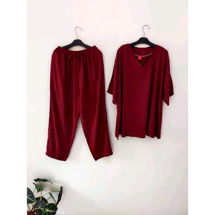 Setelan wanita terbaru 2021 / setelan polos wanita/set rayon/setelan andin ikatan cinta/setelan Andi