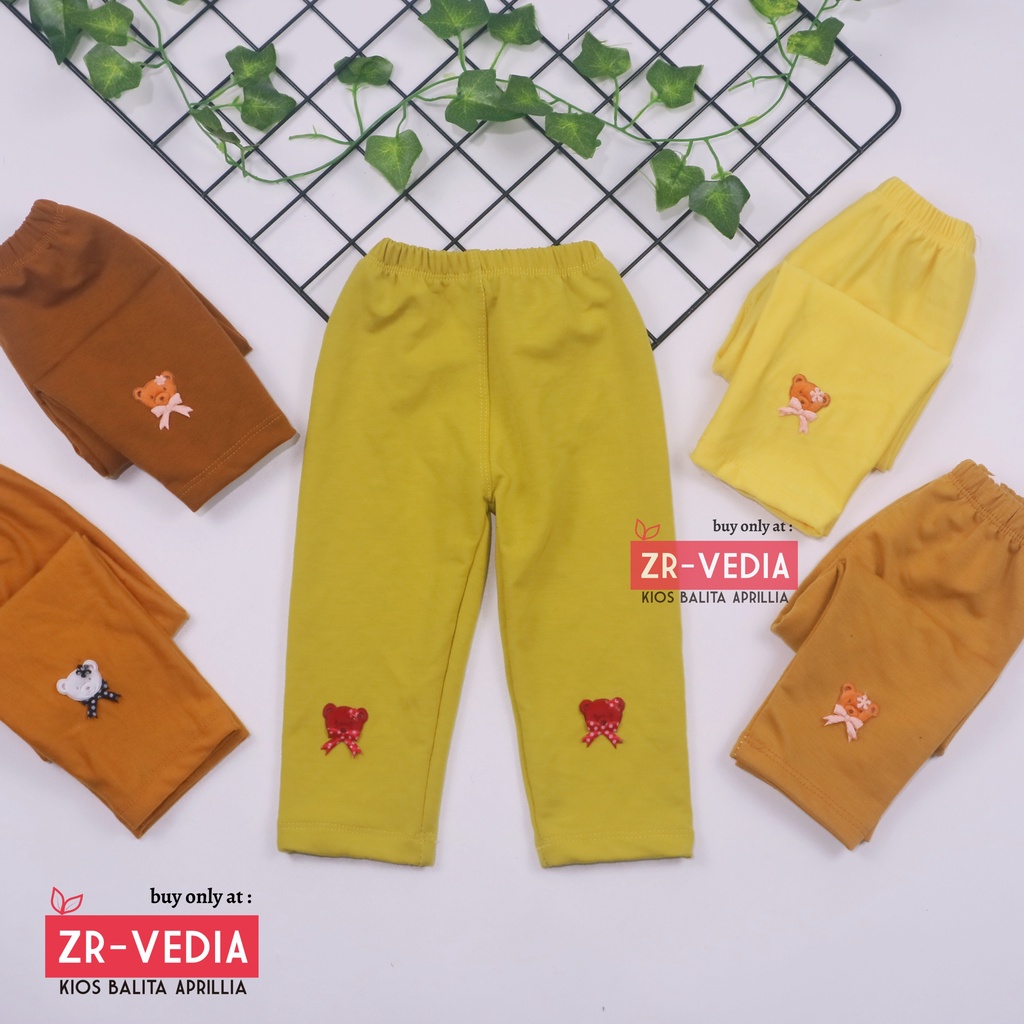 Legging Boneka uk Bayi - 4 Tahun / Premium Pants Polos Panjang Bahan Kaos Anak Perempuan Leging Lejing Laging Tebal