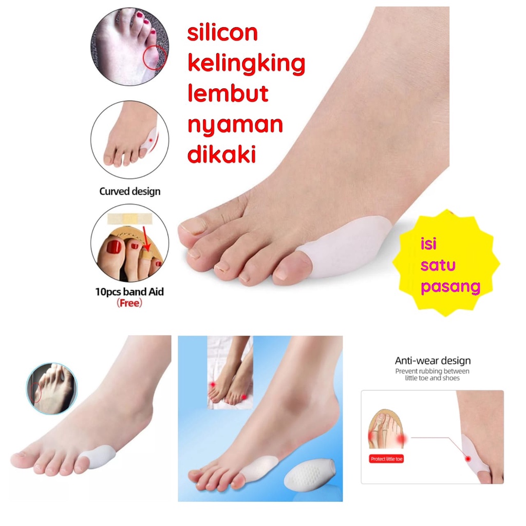 PEMISAH JARI KAKI TOE SEPARATE INSOLE SEPATU WANITA ALAS SEPATU GEL KAKI SILICON