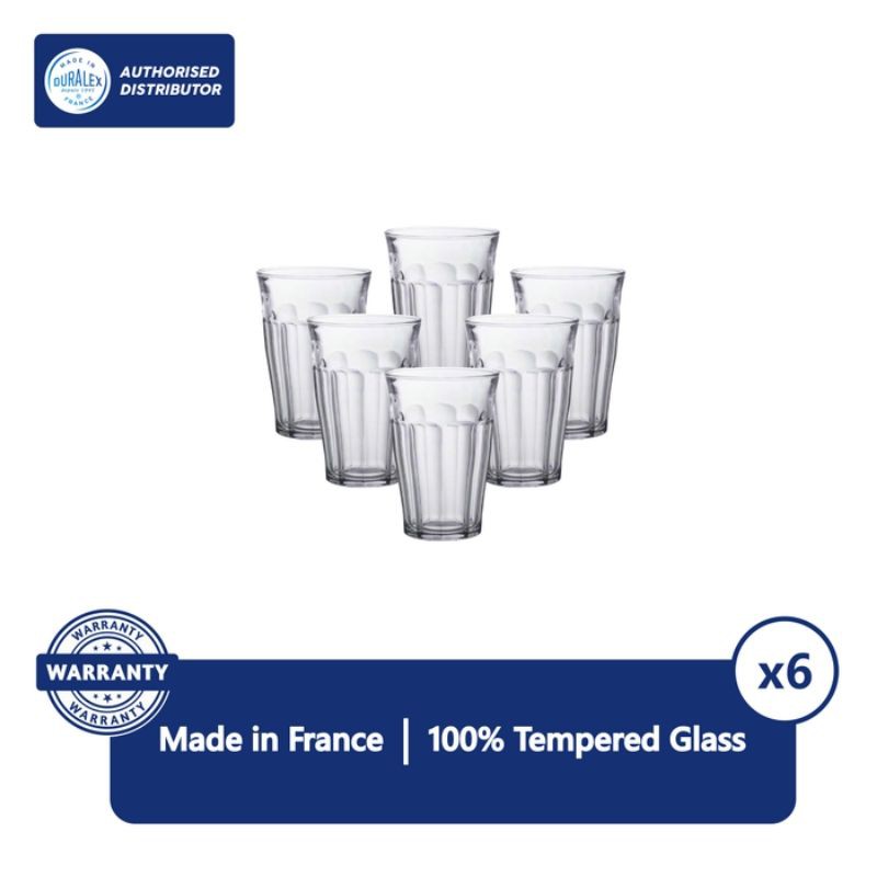 Duralex Picardie Gelas Teh, Jus 360ml -Set of 6 -Tempered Glass