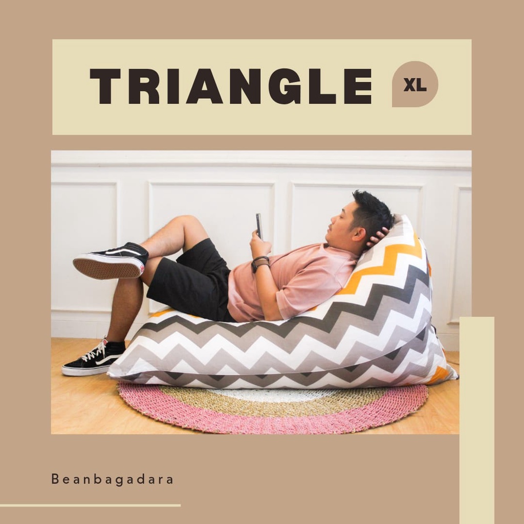 Beanbag Triangle Size XL Siap Pakai